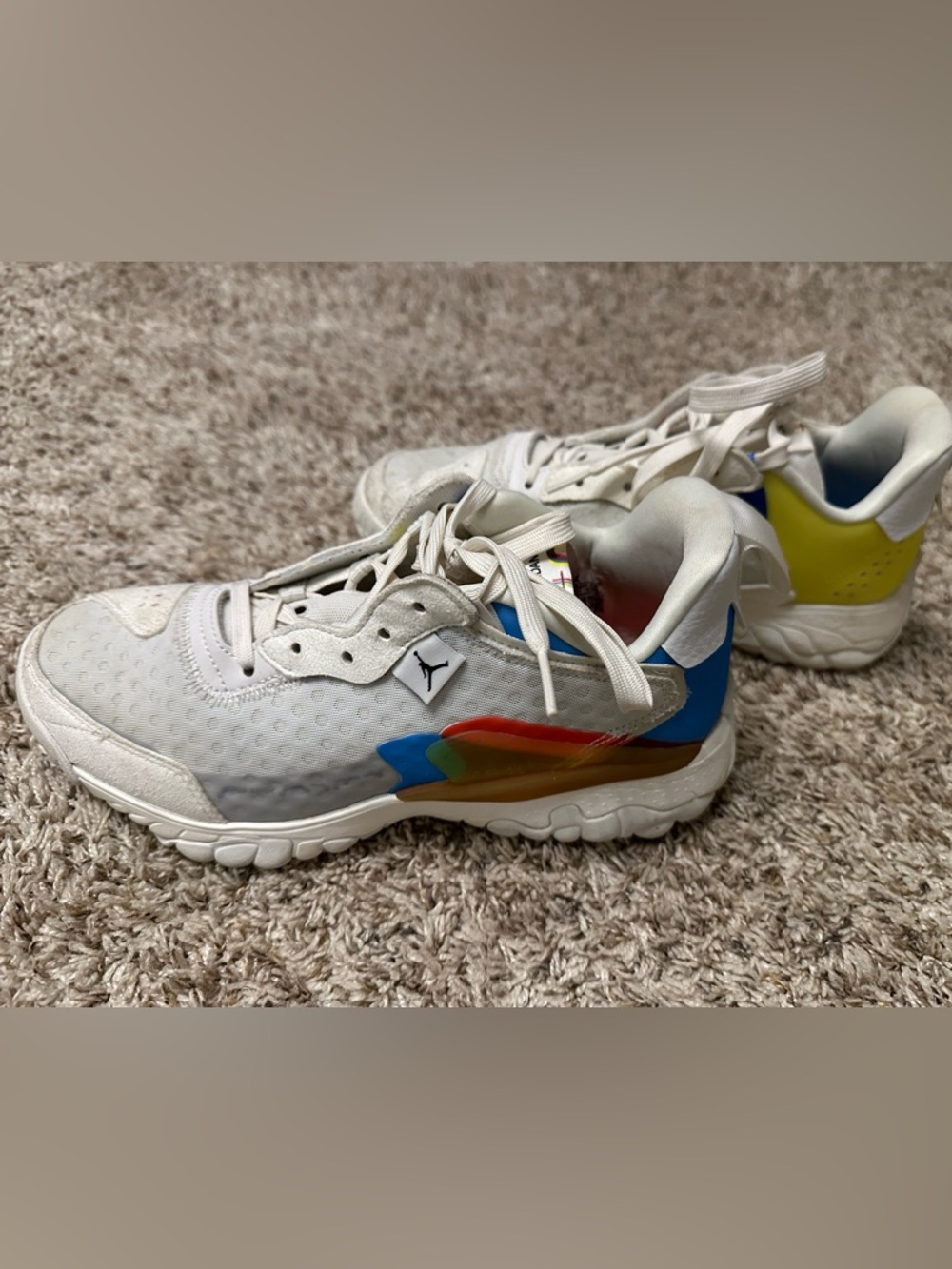 Jordan White with Multicolor Accents